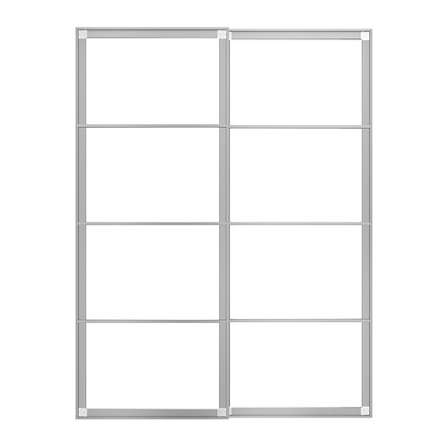 PAX pair of sliding door frames w rail