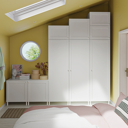 PLATSA wardrobe with 9 doors