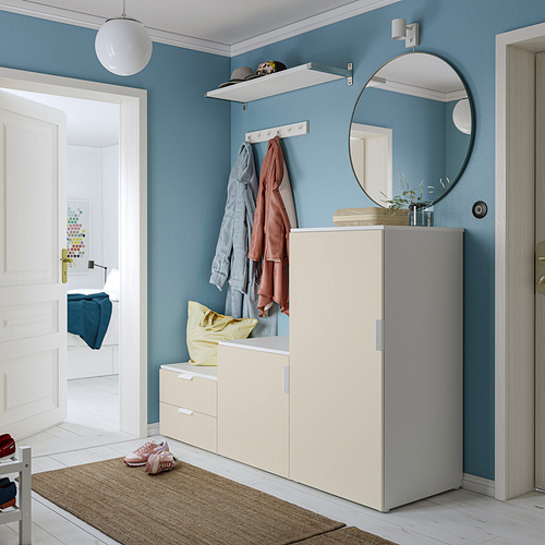 PLATSA wardrobe with 2 doors+2 drawers