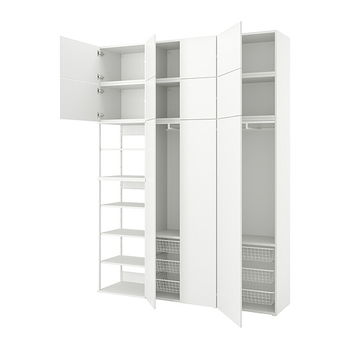 PLATSA wardrobe with 11 doors