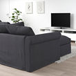 GRÖNLID 3-seat sofa-bed with chaise longue