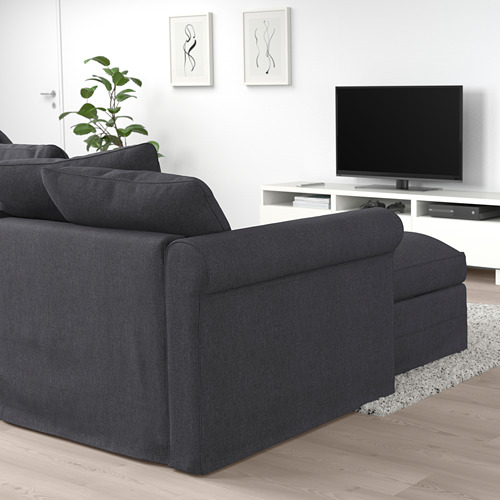 GRÖNLID 3-seat sofa-bed with chaise longue