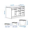 TROFAST storage combination with boxes