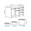 TROFAST storage combination with boxes