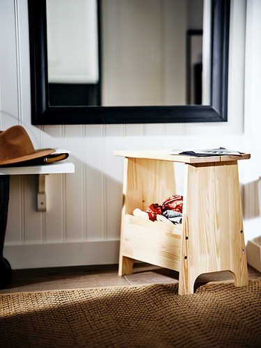 PERJOHAN stool with storage
