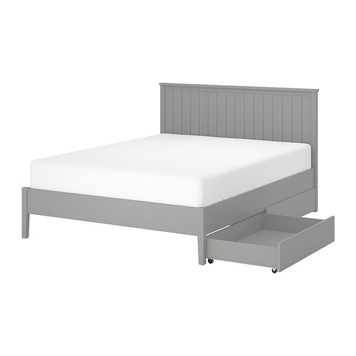 GULLABERG bed frame with 2 storage boxes