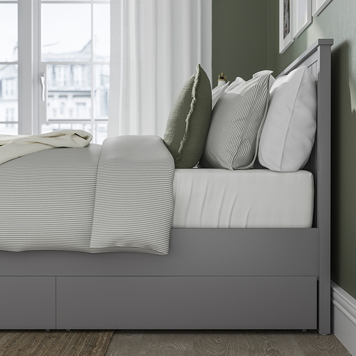 GULLABERG bed frame with 2 storage boxes