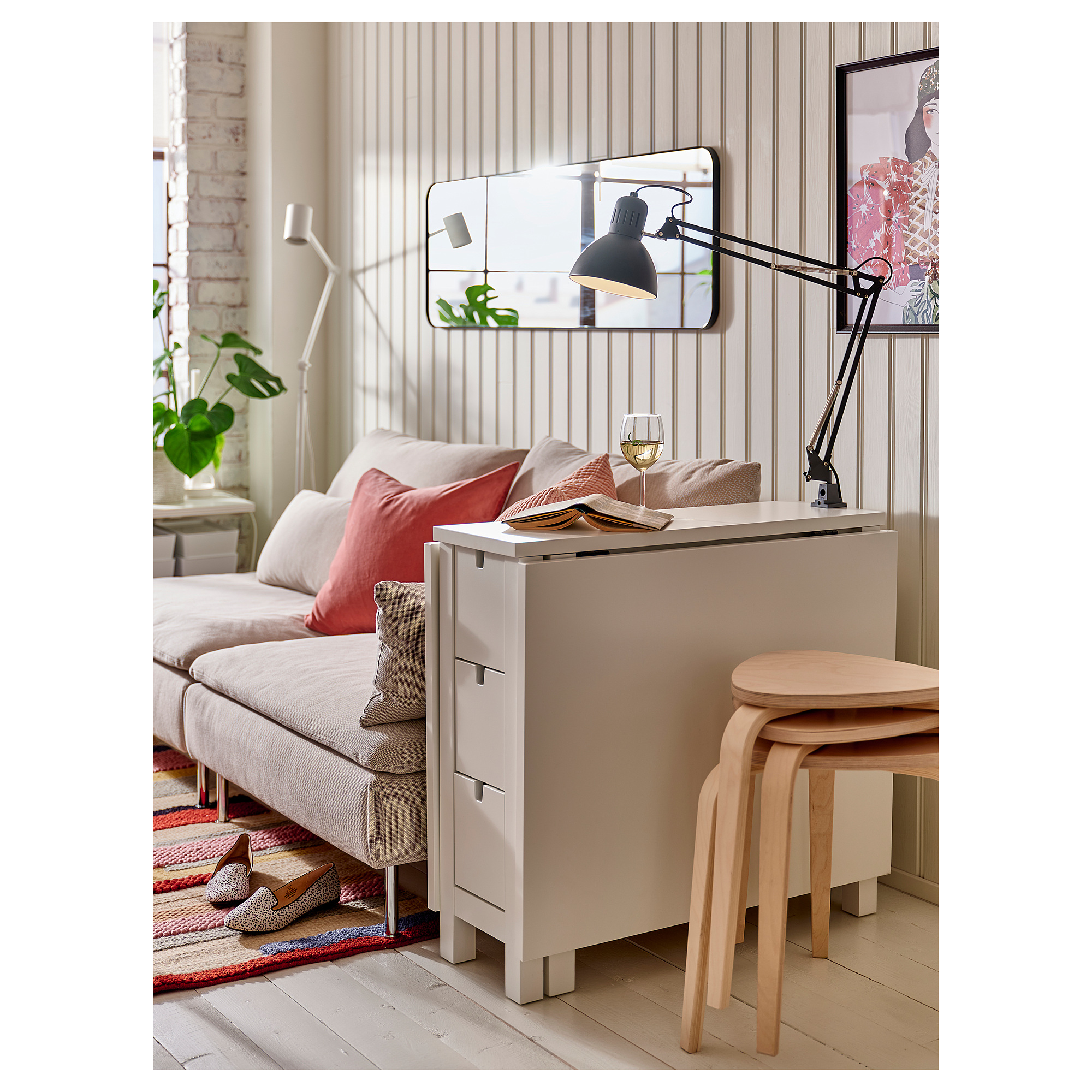 KYRRE/NORDEN table and 4 stools