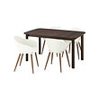 GRÖNSTA/STRANDTORP table and 4 chairs with armrests