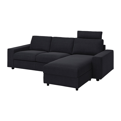 VIMLE cover 3-seat sofa w chaise longue