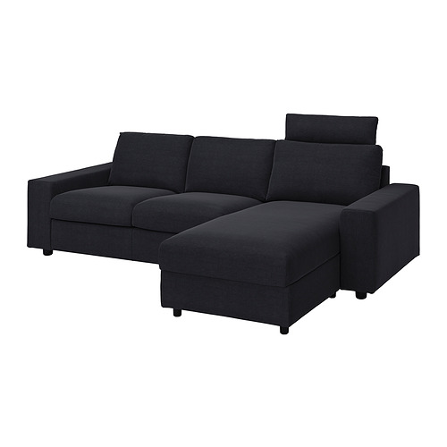 VIMLE 3-seat sofa with chaise longue