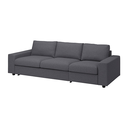VIMLE cover for 3-seat sofa-bed