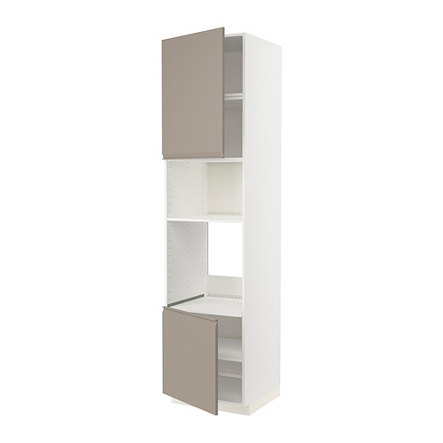 METOD hi cb f oven/micro w 2 drs/shelves