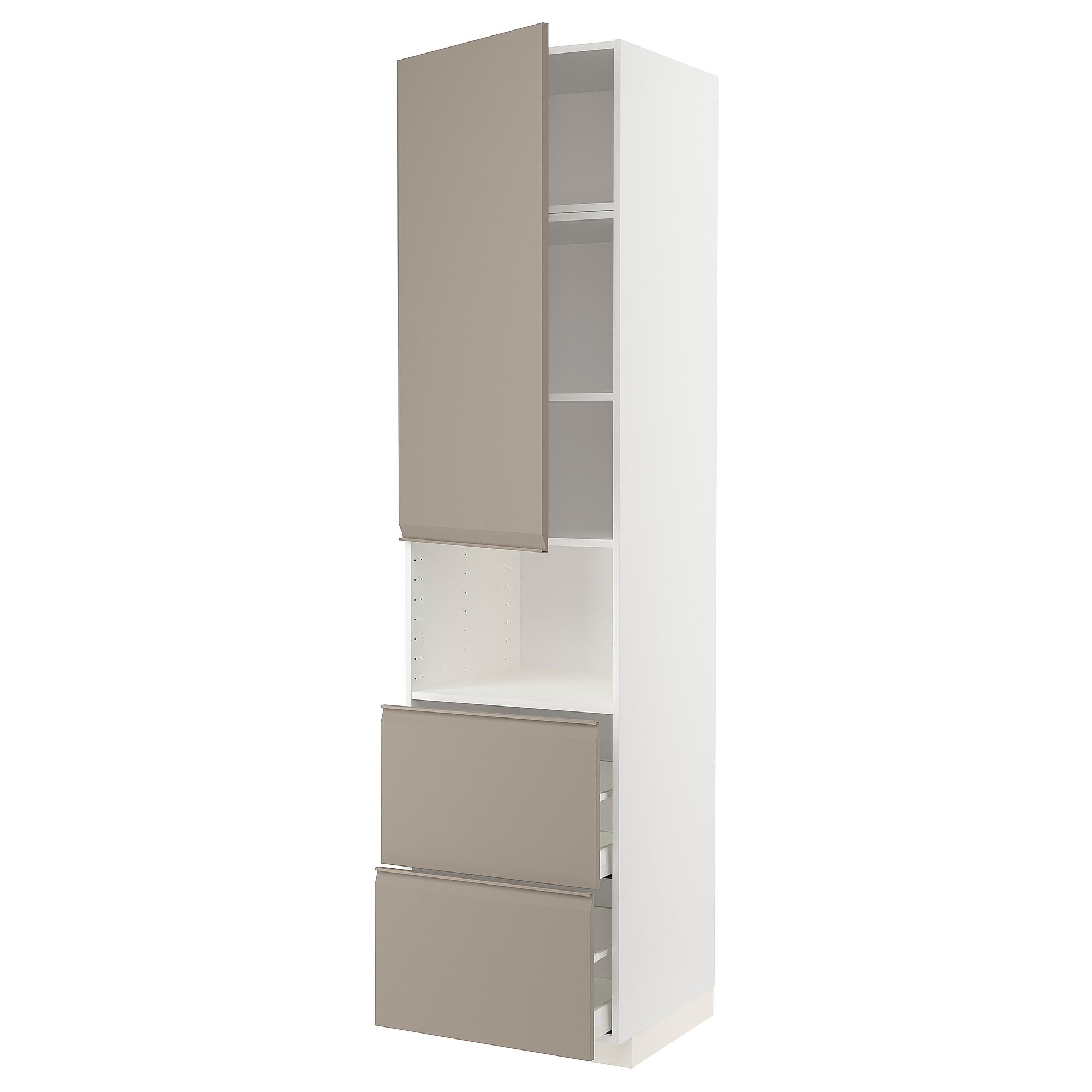 METOD/MAXIMERA hi cab f micro w door/2 drawers