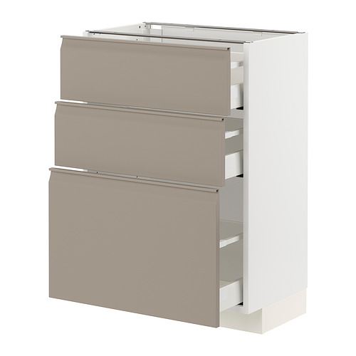 METOD/MAXIMERA base cabinet with 3 drawers