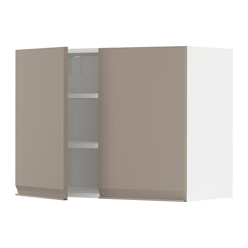 METOD wall cabinet with shelves/2 doors