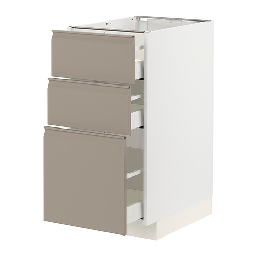 METOD/MAXIMERA base cabinet with 3 drawers