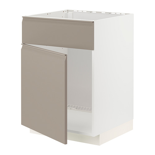 METOD base cabinet f sink w door/front