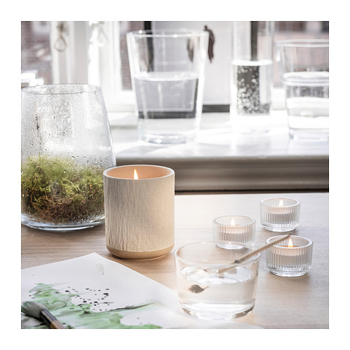 SILKESTRÄD scented candle in ceramic jar