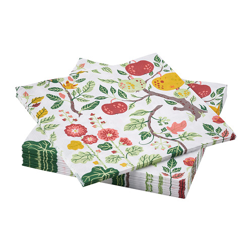 HAVSBRAXEN - 餐紙巾, 圖案 彩色, 33x33 厘米 | IKEA 香港及澳門 - PE982036_S4