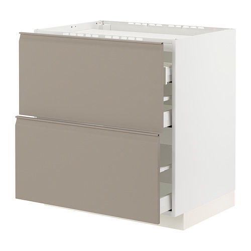 METOD/MAXIMERA base cab f hob/2 fronts/3 drawers