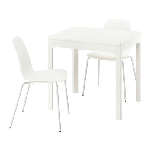 LIDÅS/EKEDALEN table and 2 chairs