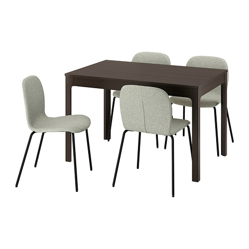 KARLPETTER/EKEDALEN table and 4 chairs
