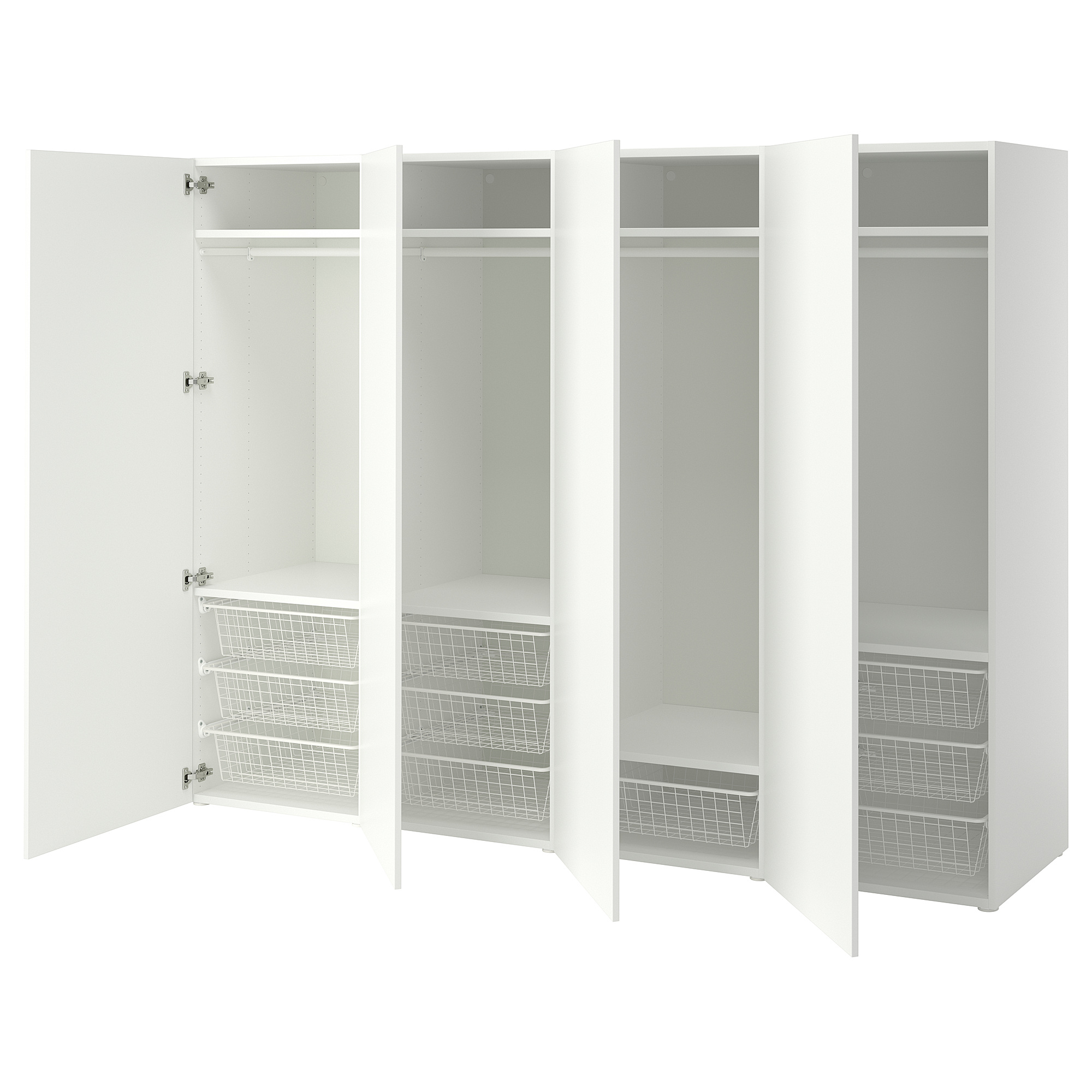 PLATSA wardrobe with 4 doors