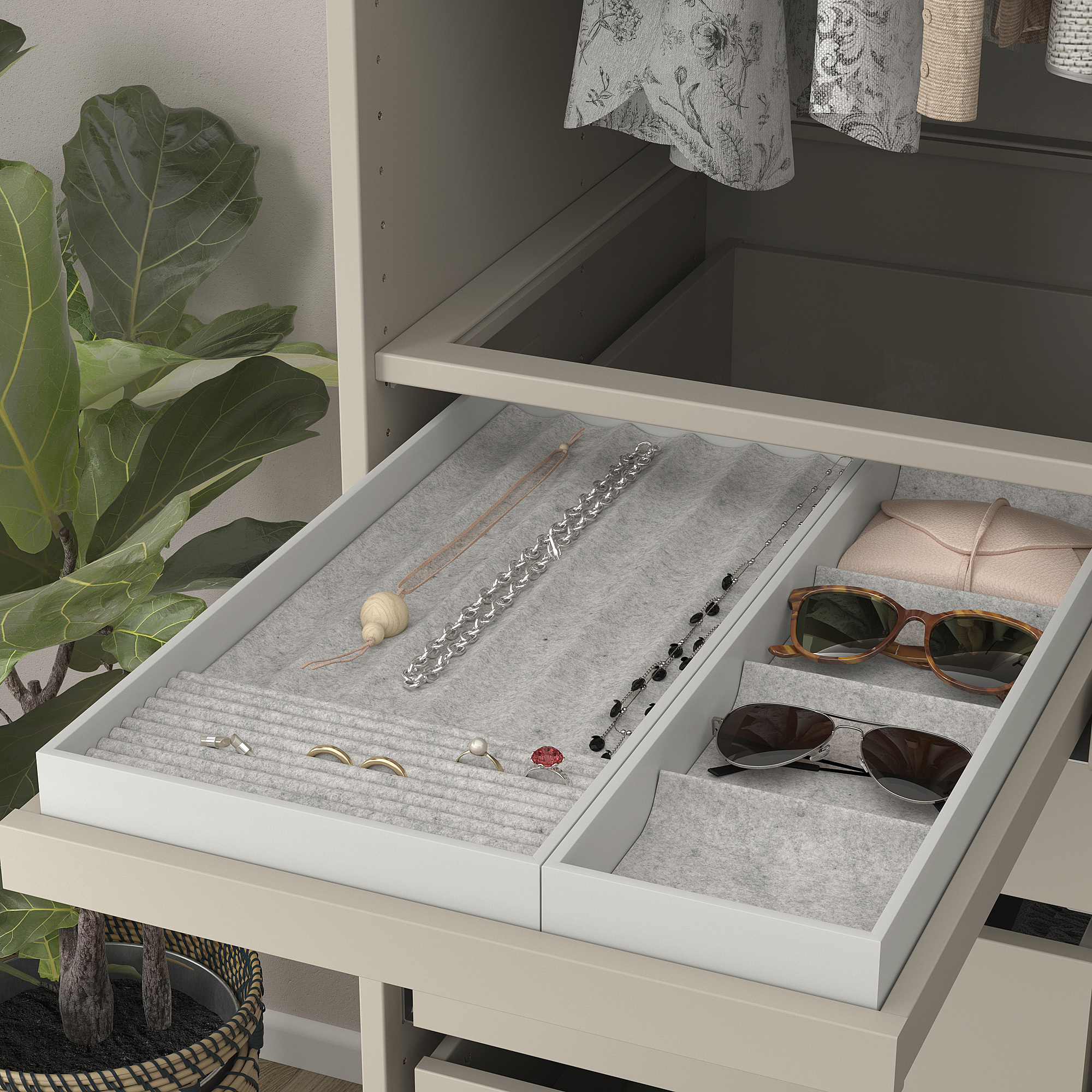 KOMPLEMENT pull-out tray with insert