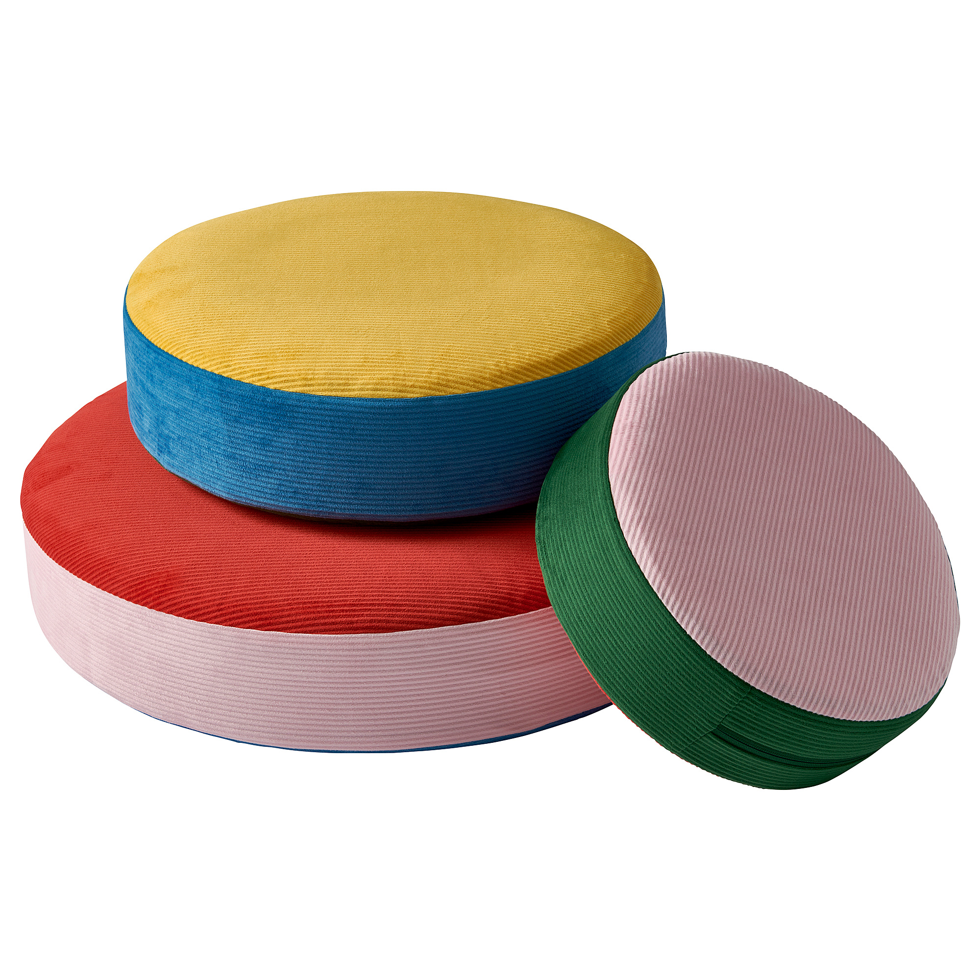 GREJSIMOJS floor cushion, set of 3