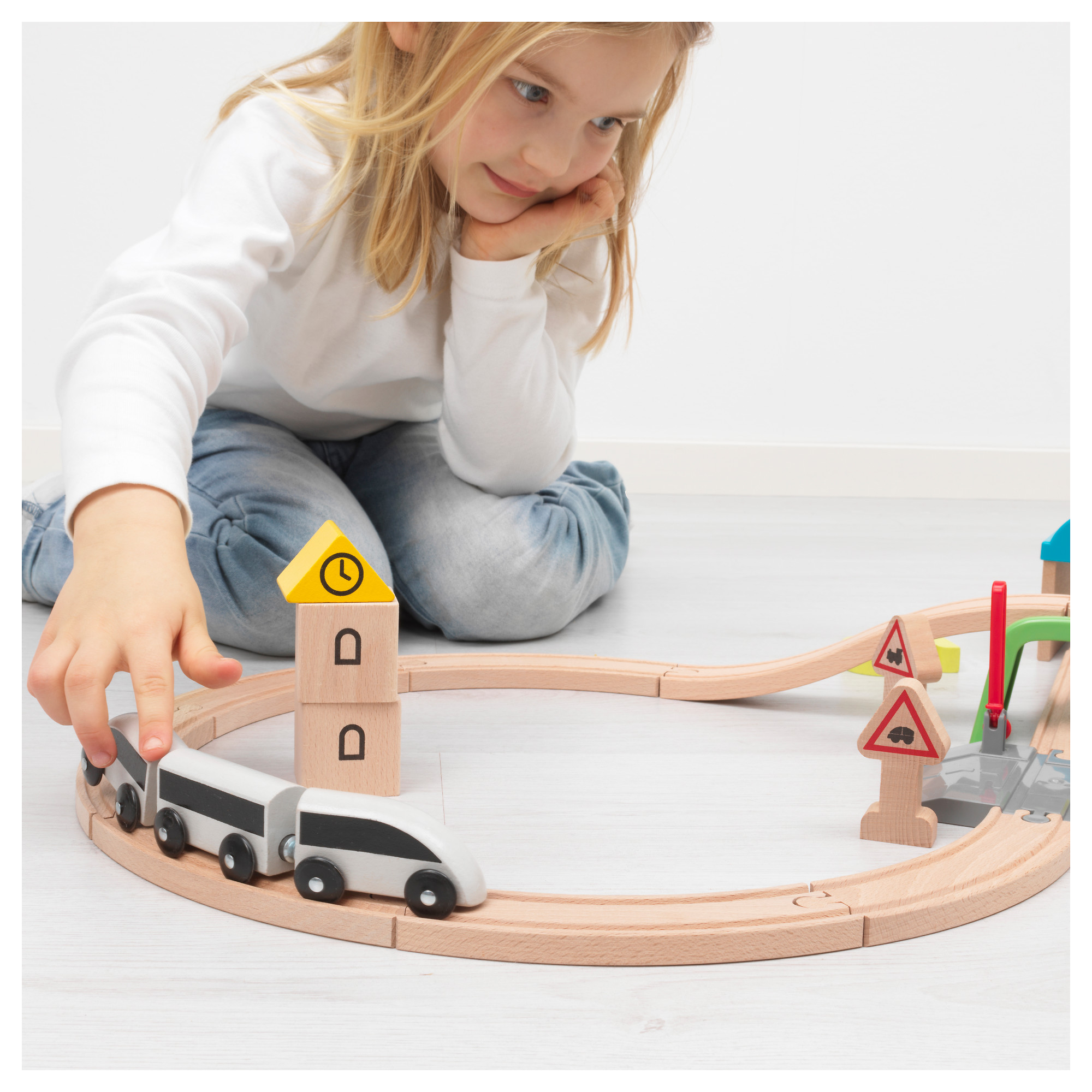 ikea wooden train table