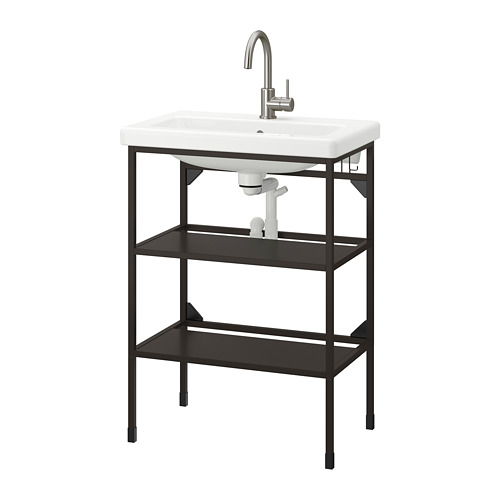 TVÄLLEN/ENHET open wash-stand with 2 shelves