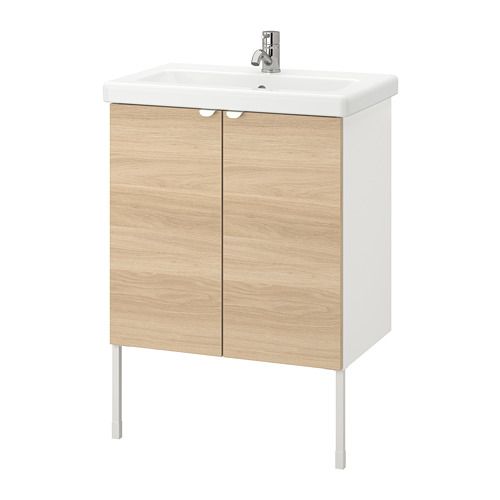 TVÄLLEN/ENHET wash-basin cabinet with 2 doors