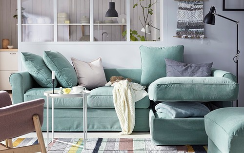 GRÖNLID 3-seat sofa with chaise longue