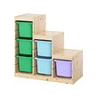 TROFAST storage combination with boxes