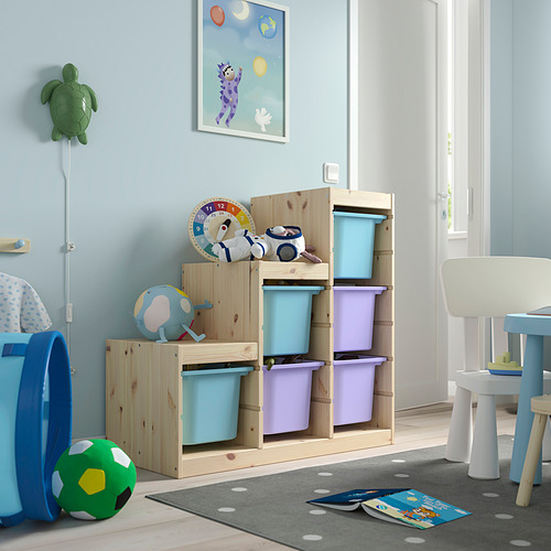 TROFAST storage combination with boxes
