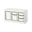TROFAST storage combination with boxes