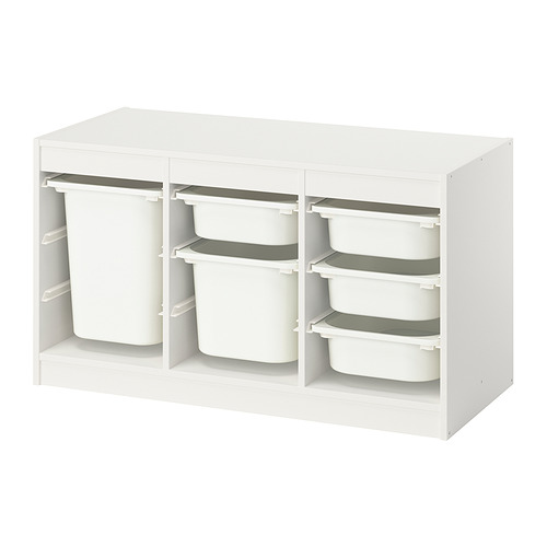 TROFAST storage combination with boxes