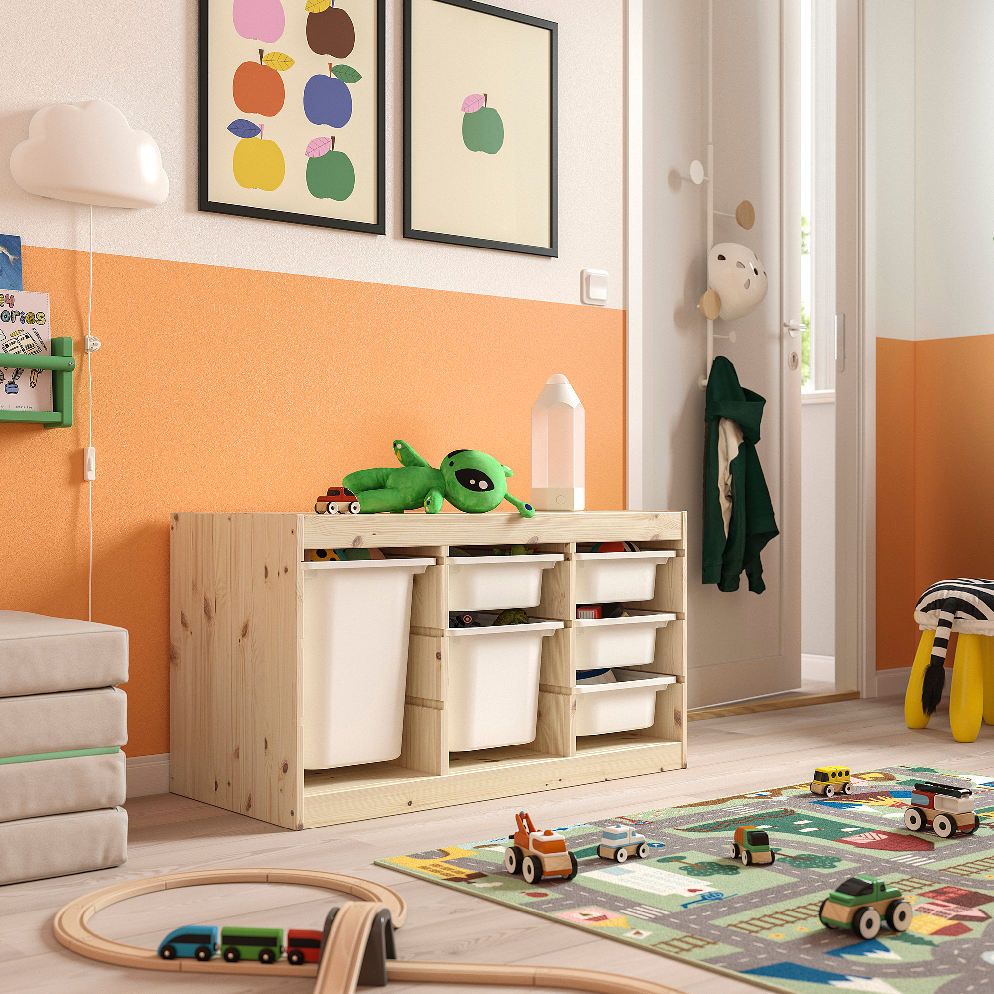 TROFAST storage combination with boxes