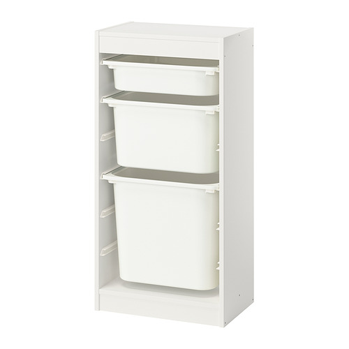 TROFAST storage combination with boxes