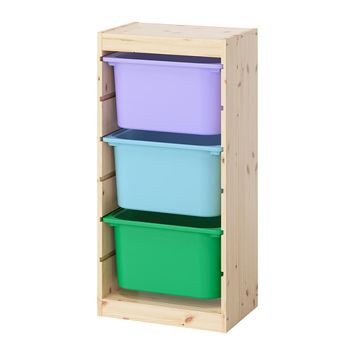 TROFAST storage combination with boxes