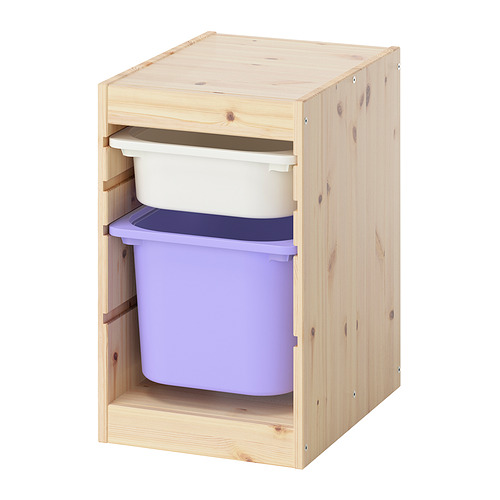 TROFAST storage combination with boxes