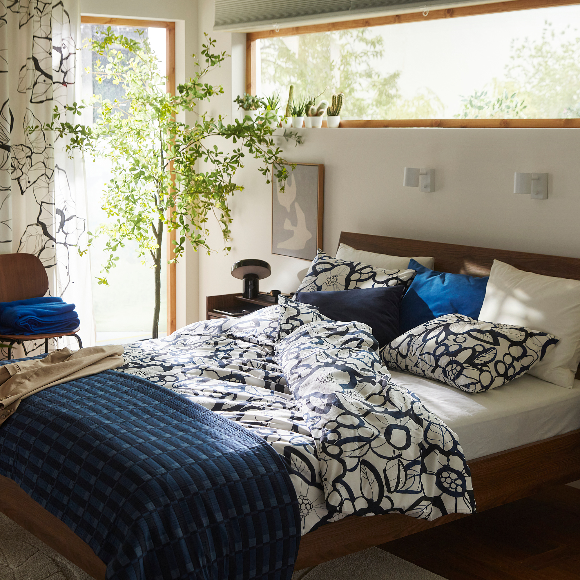 HÄRLIR duvet cover and pillowcase
