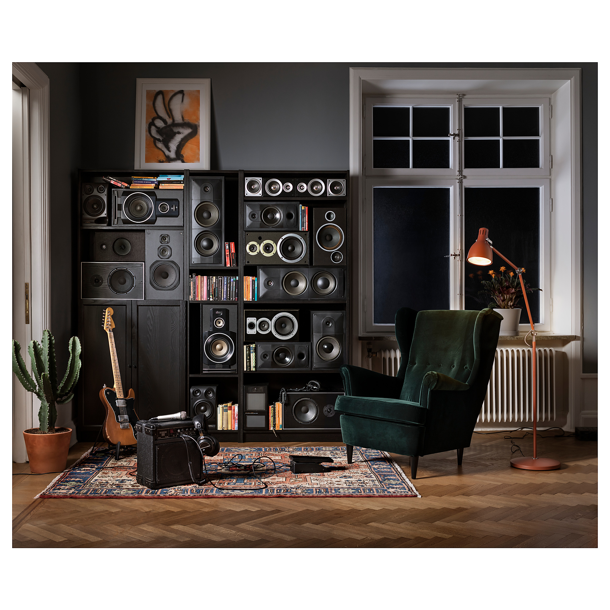 strandmon  wing chair djuparp dark green  ikea hong kong