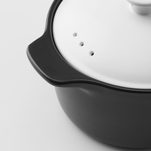 STORKOK 連蓋鍋, 陶瓷 黑色/白色, 2.0 l