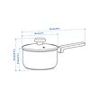 MIDDAGSMAT saucepan with lid