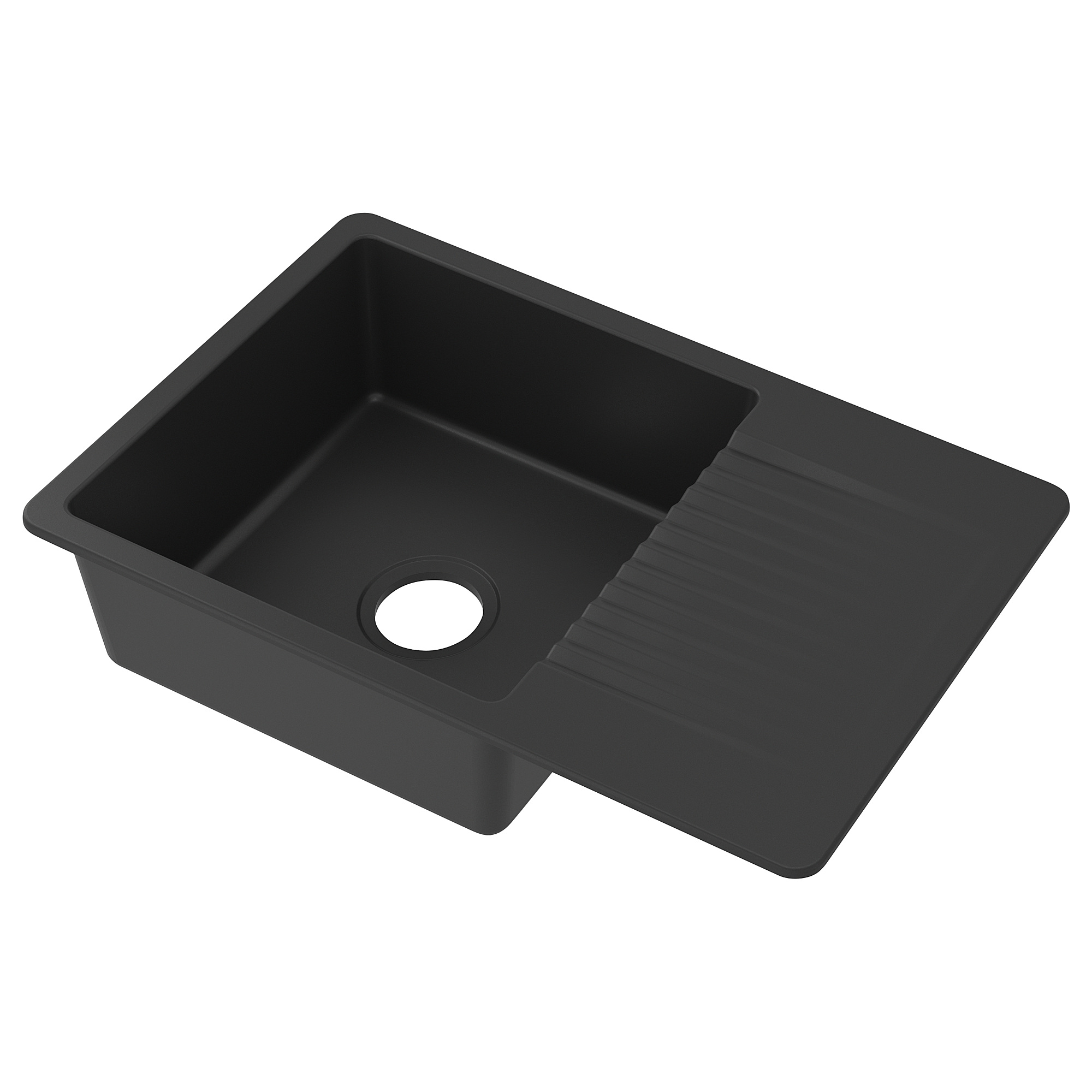 KILSVIKEN inset sink, 1 bowl with drainboard