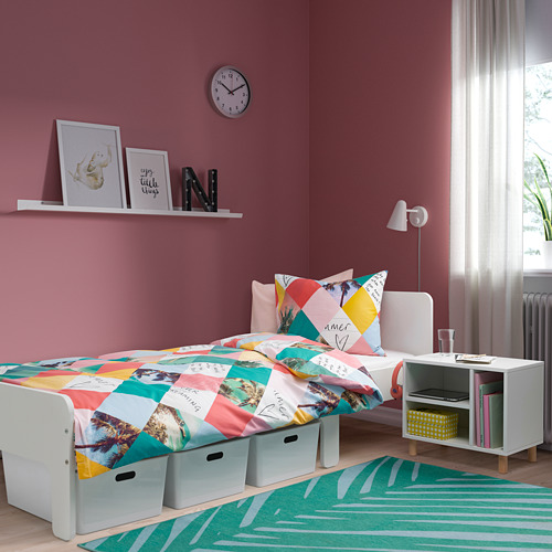 SLÄKT ext bed frame with slatted bed base