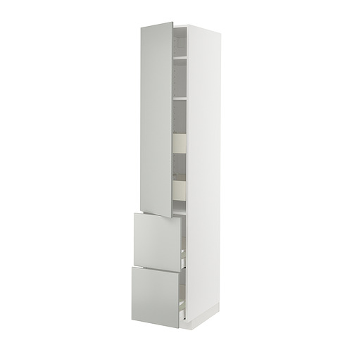 METOD/MAXIMERA hi cab w shlvs/4 drawers/dr/2 frnts