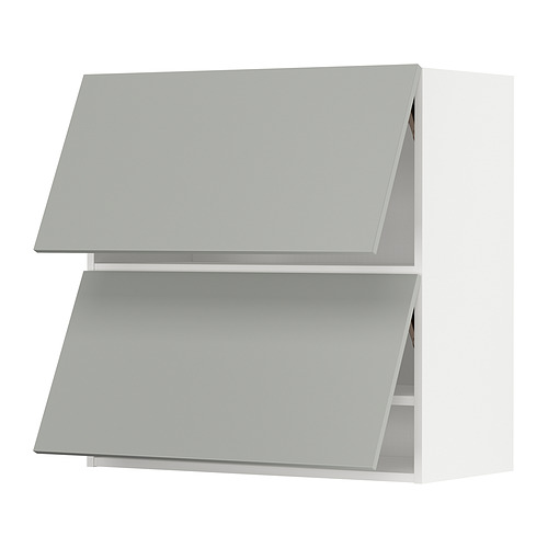 METOD wall cab horizo 2 doors w push-open